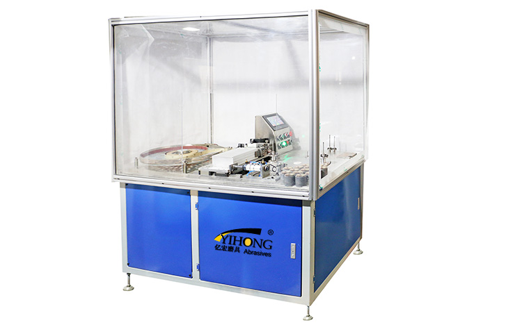 Shaft flap wheel making machine